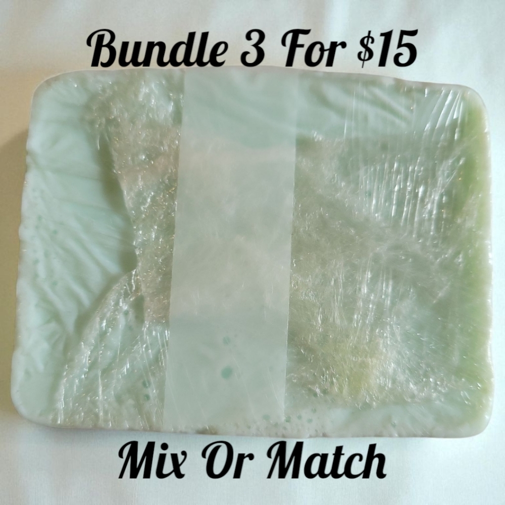 1 Home-made Amish Goat's Milk Soap Bar "Mint Blast" Essential Oil Coconut Tallow - Picture 3 of 4